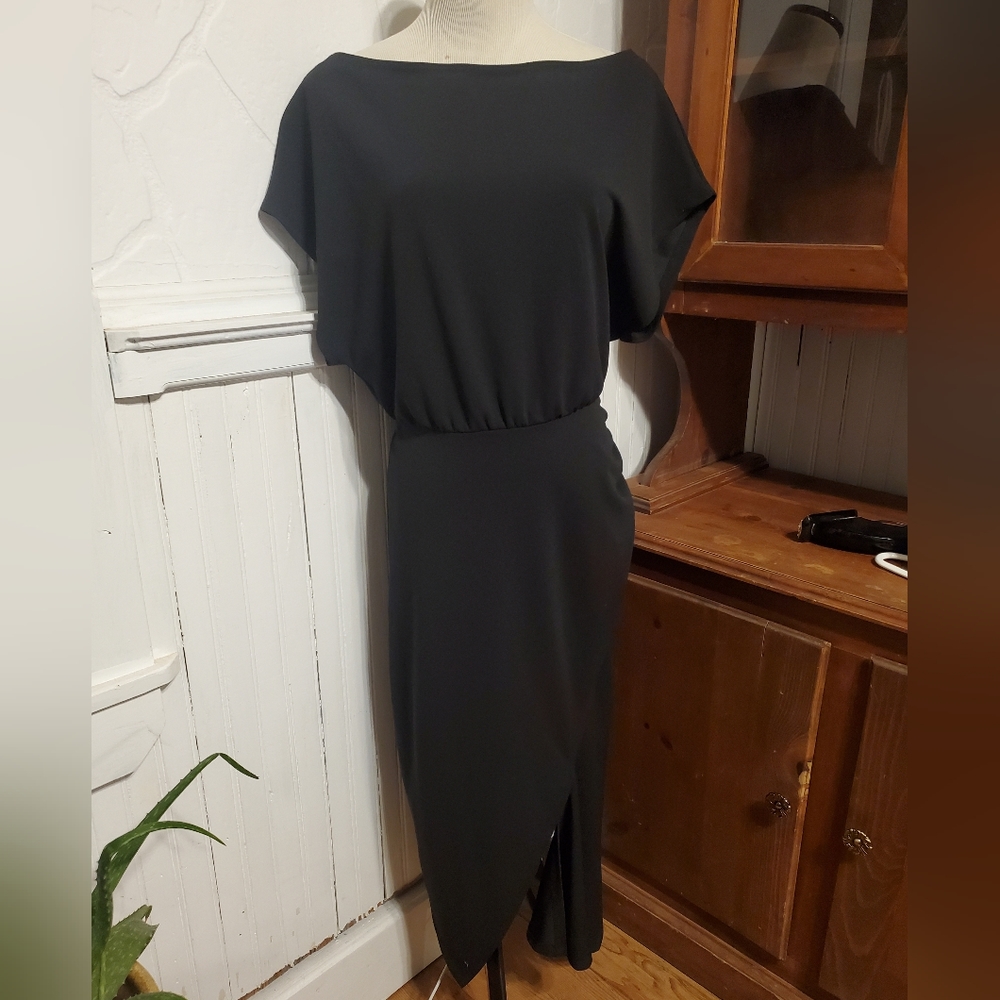 New York & Company Black Midi Dress